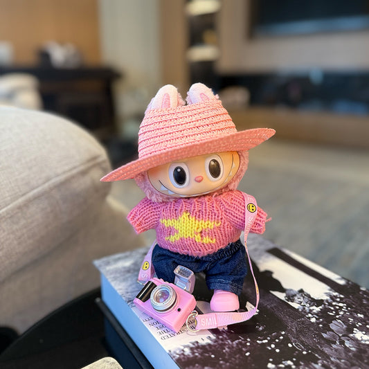 📸 “Say Cheese!” Labubu Fit – Pink Wanderlust Edition