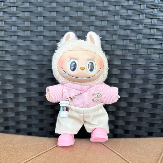 ๐ Blush Luxe Set for Labubu โ Coffee &; Couture Edition