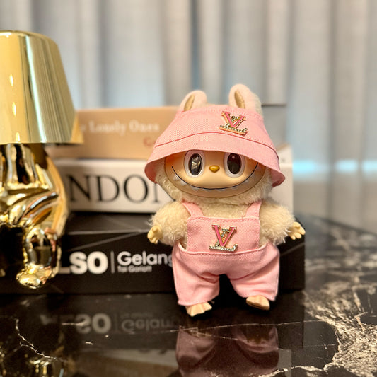 🎀 LV Blush Pink Set for Labubu – Sweet & Stylish Edition
