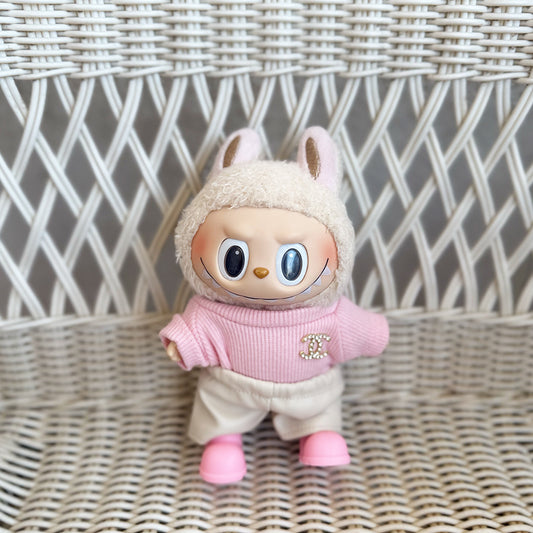 ๐ธ Blush Pearl Set for Labubu โ Chanel-Inspired Edition