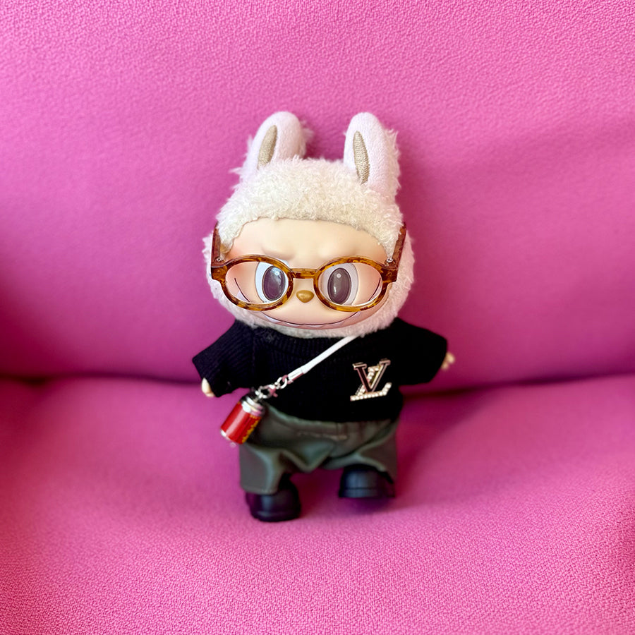 🖤 LV Set for Labubu – Luxe Minimalist Edition