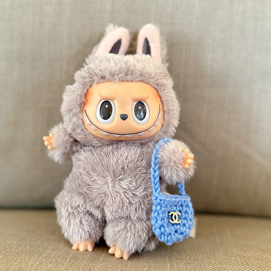 Mini Crochet Chanel-Inspired Plush Bag