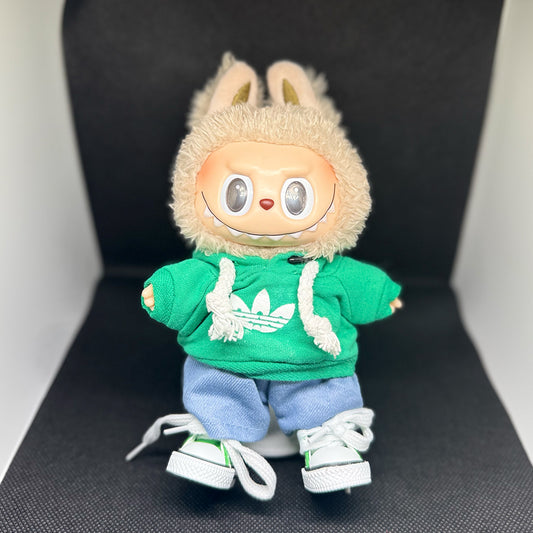 Adidas Inspired Sport Set – For Labubu (Green Edition)