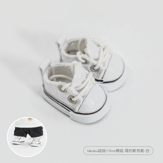 🤍 Labubu White Canvas Sneakers