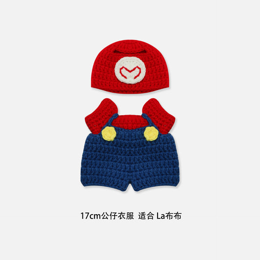 ๐ Labubu Mario Crochet Outfit Set