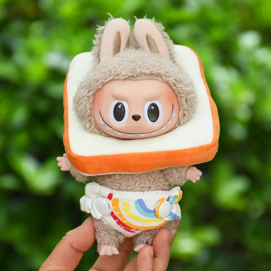 ๐ Labubu Toast & Rainbow Diaper Set
