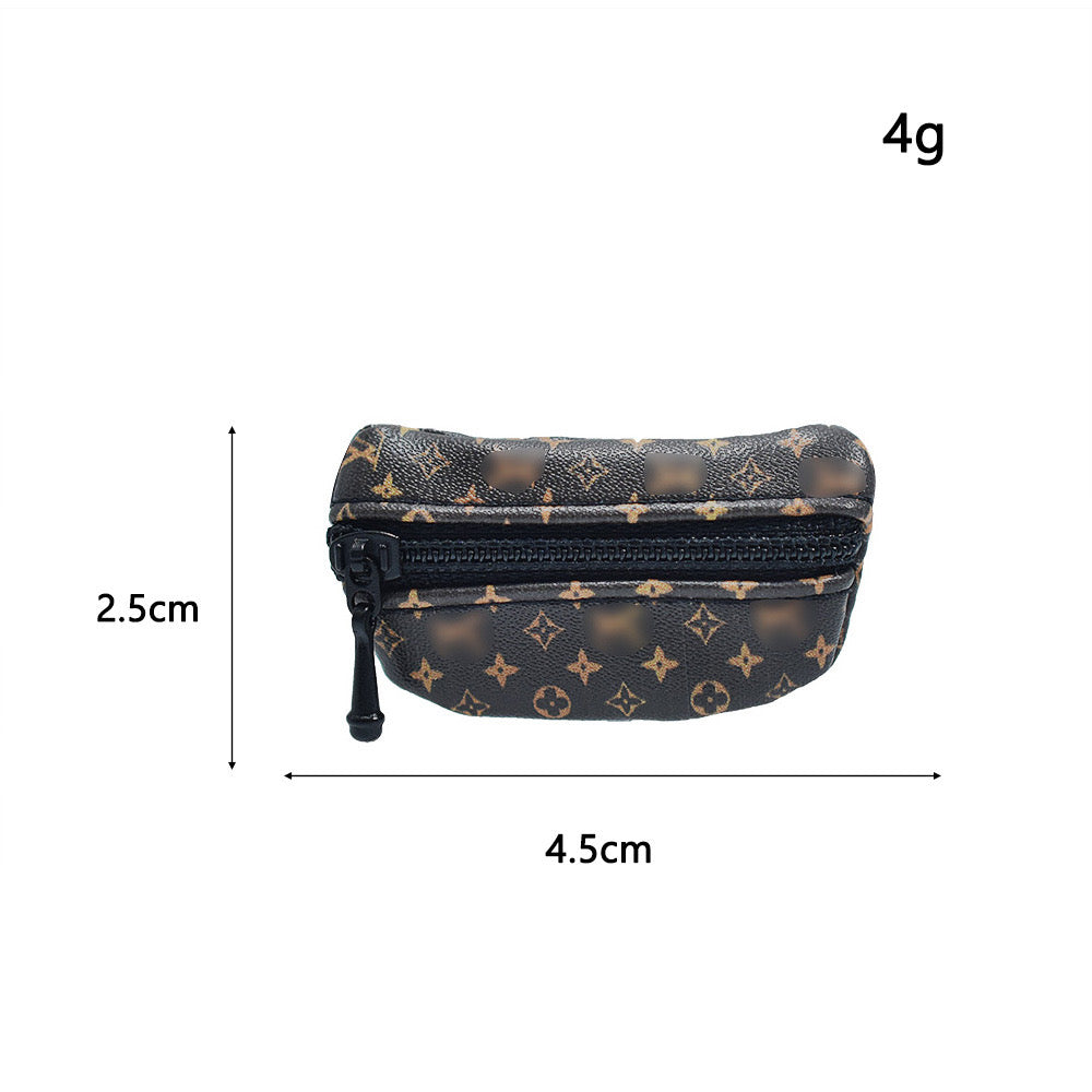 👜 Premium LV Mini Waist Bag (Black Edition) for Labubu