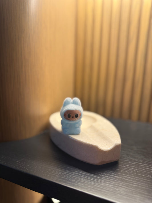 Labubu-Inspired Mini Sharpener โ Blue Hoodie Edition