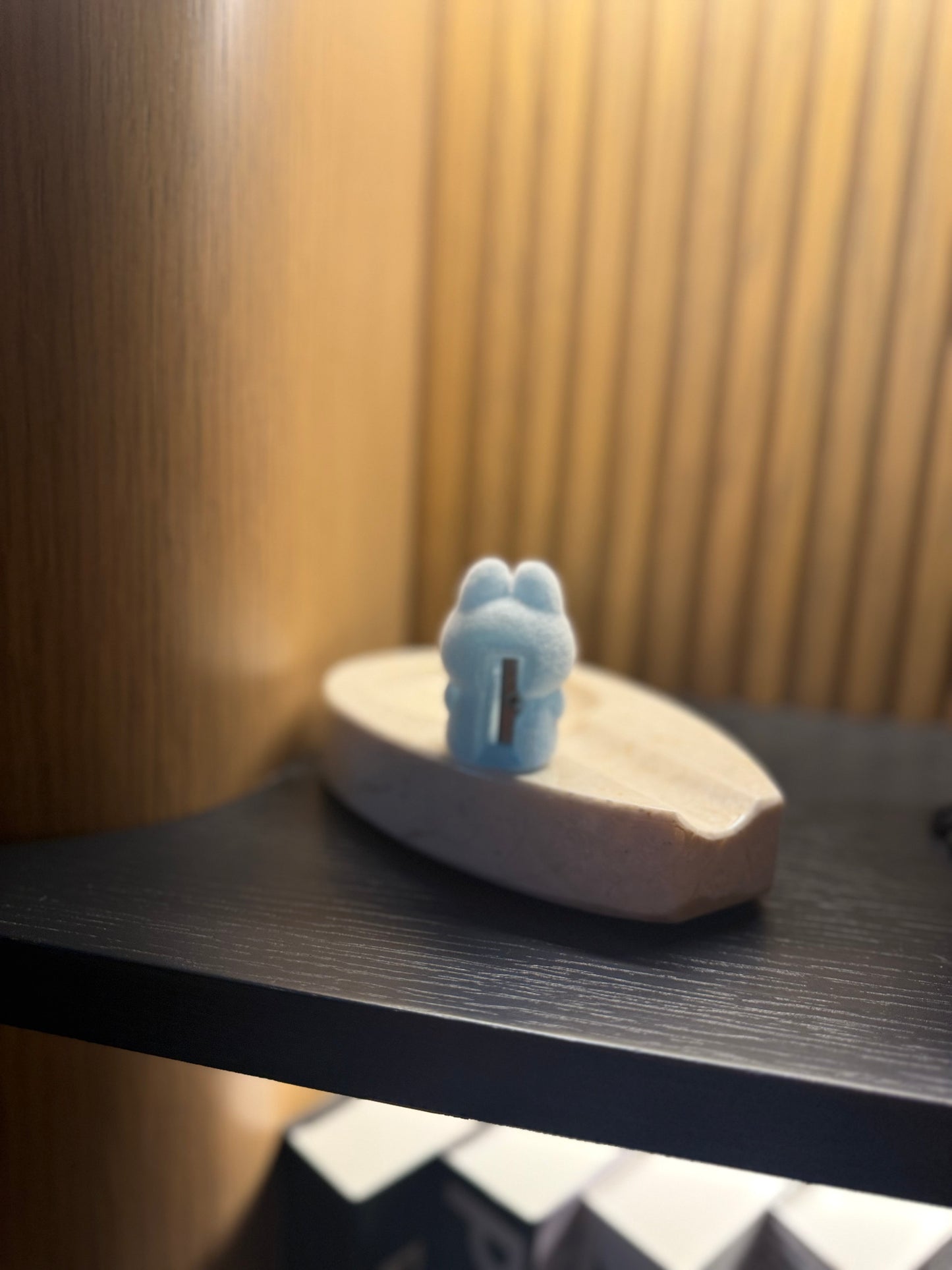 Labubu-Inspired Mini Sharpener – Blue Hoodie Edition
