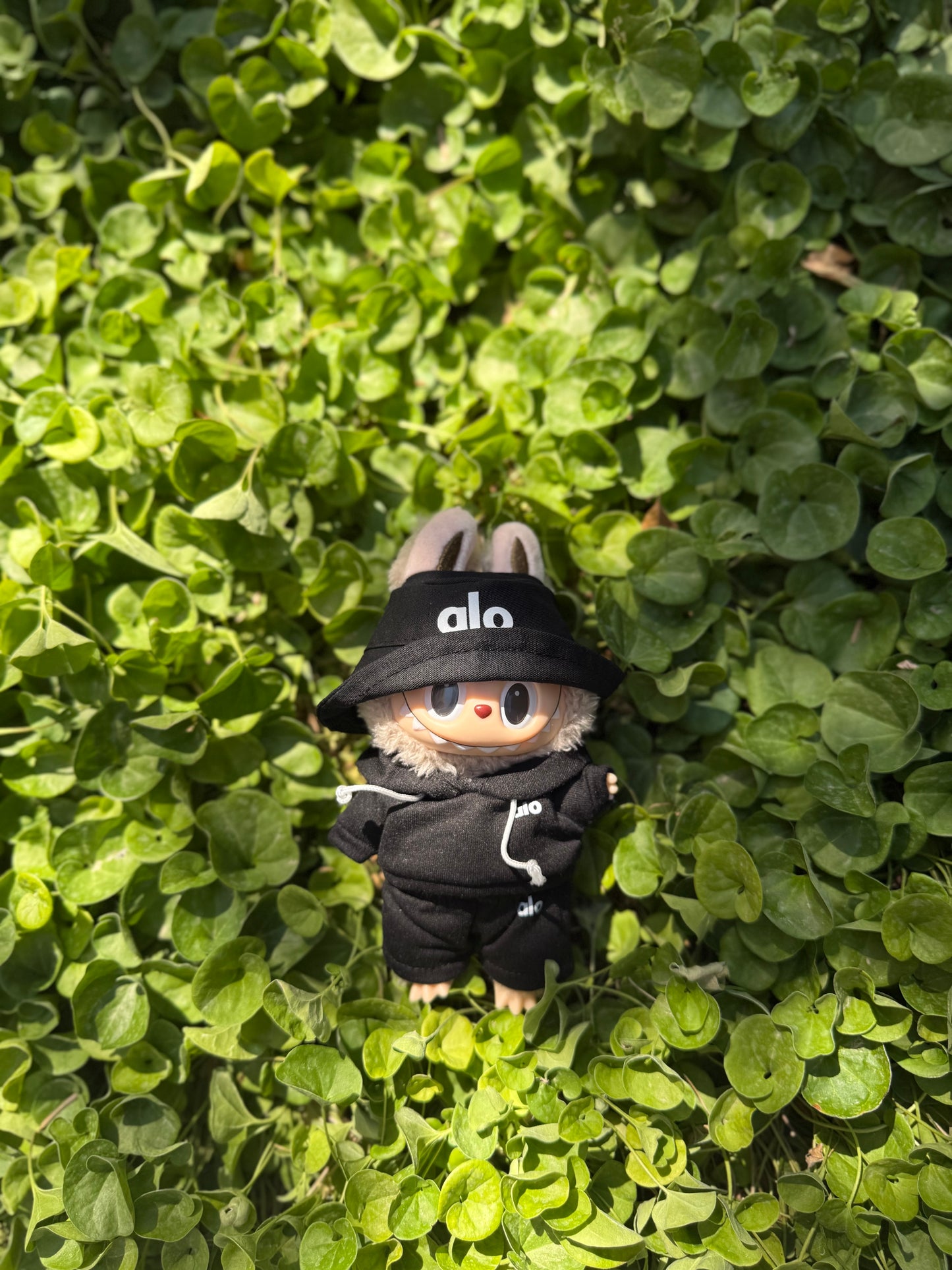 Alo Labubu Street Set – Black Bucket Hat Edition