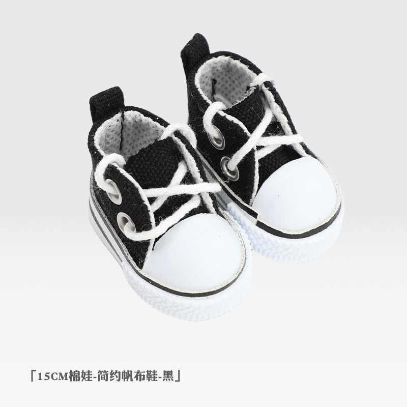 🖤 Labubu Black Canvas Sneakers