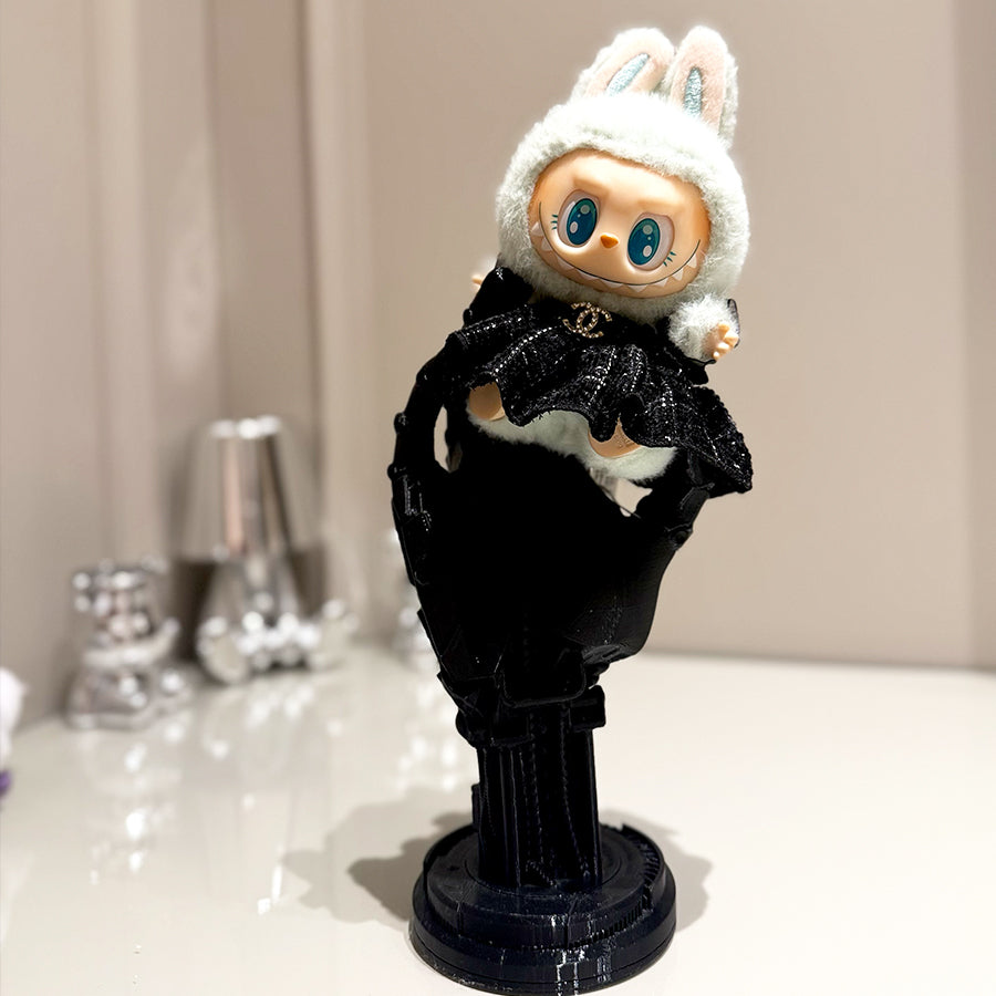 🖤 “Midnight Coco” Labubu Fit – Chanel Noir Edition