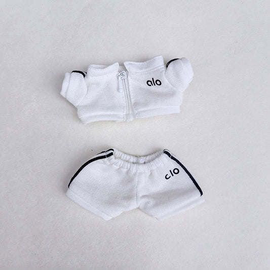 🤍 Premium White Alo-Inspired Labubu Outfit Set