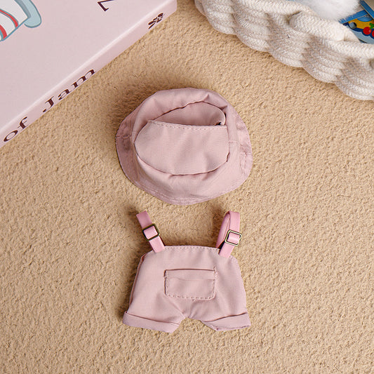 Blush Pink Overalls Set – Labubu Edition