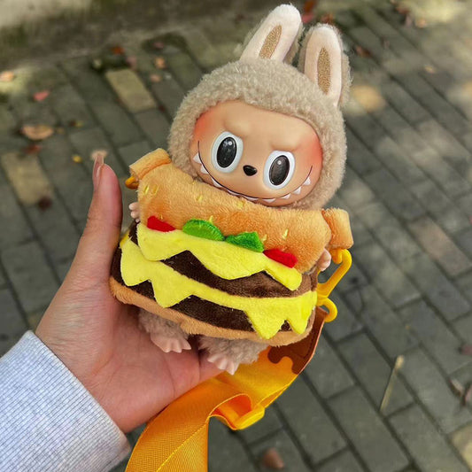 ๐ Burger Outfit with Strap (Labubu Not Included)