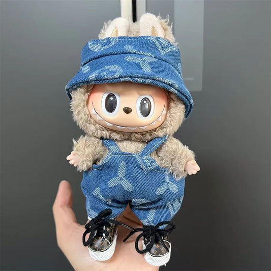 LV-Inspired Denim Set – Labubu Luxe Edition no shoes
