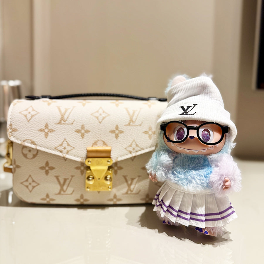 📚 “Luxury Learner” Labubu Fit – LV Preppy Edition