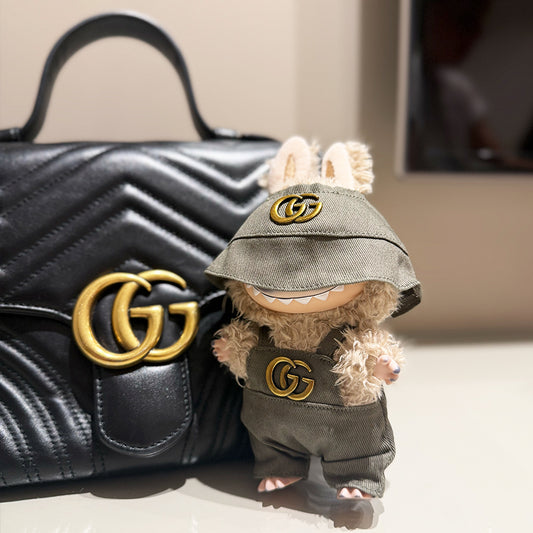 💼 “Mini Mogul” Labubu Fit – GG Green Edition