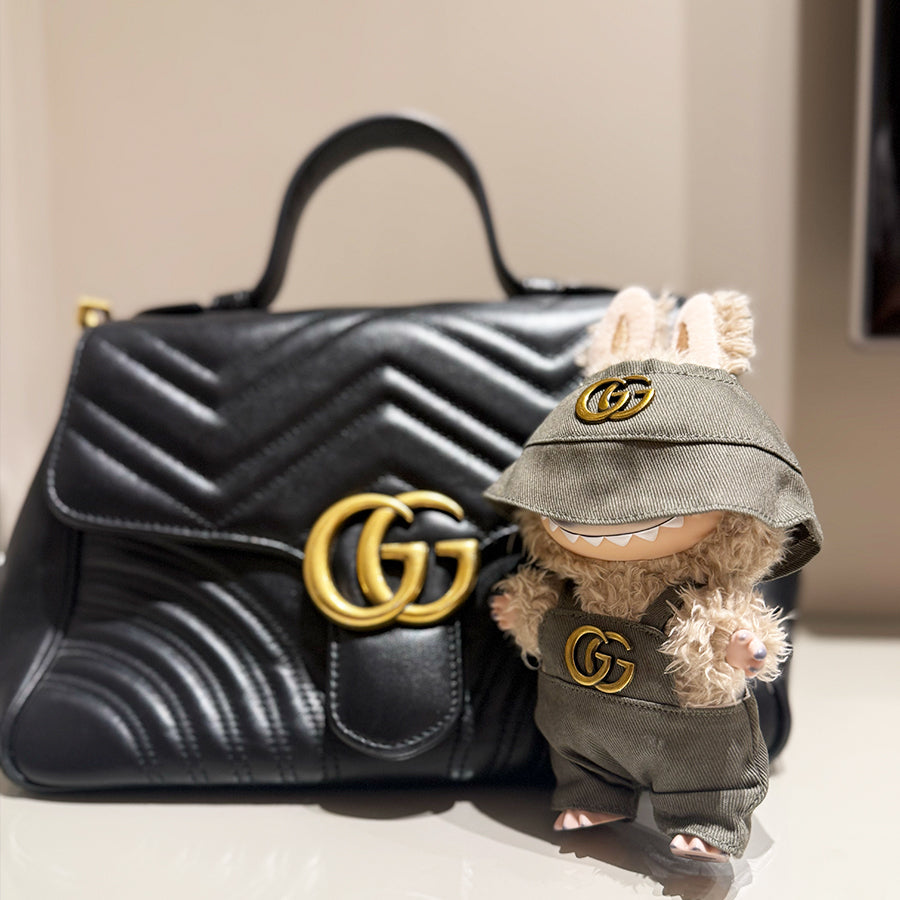 💼 “Mini Mogul” Labubu Fit – GG Green Edition