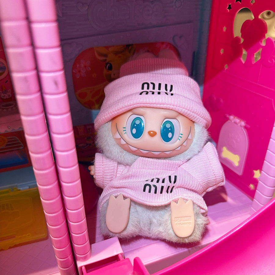 🎀 “Pretty in Plush” Labubu Fit – Miu Miu Pink Edition