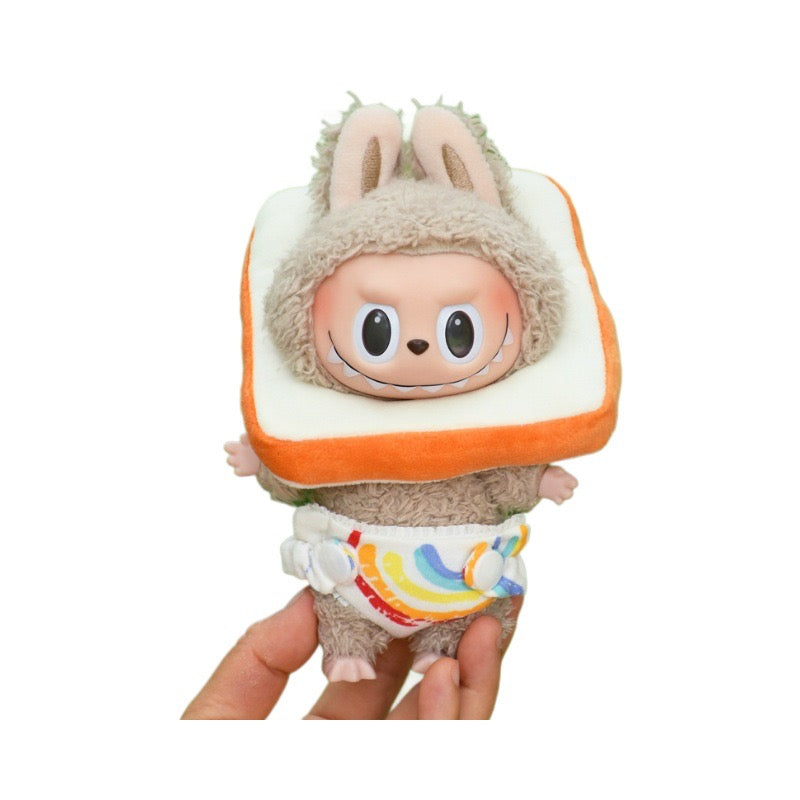 🍞 Labubu Toast & Rainbow Diaper Set