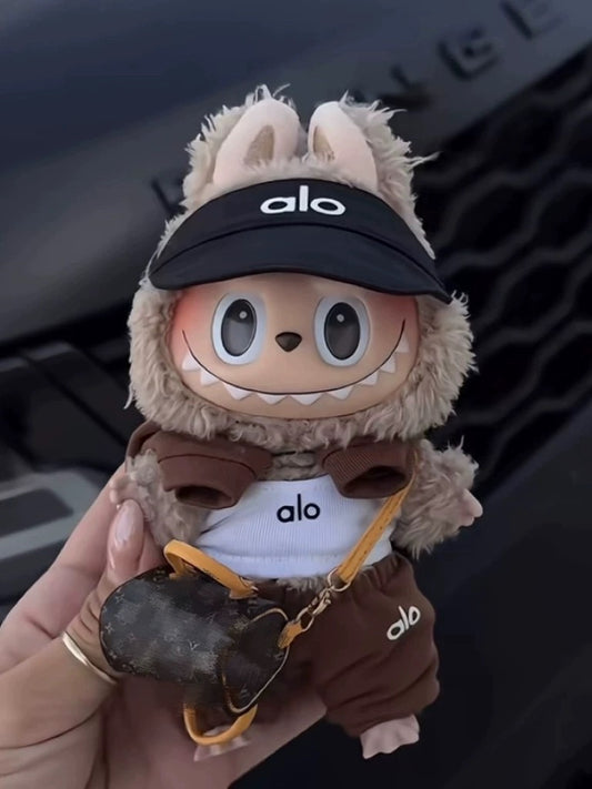 🤎 Premium Alo Brown Sporty Set for Labubu no bag no shoes