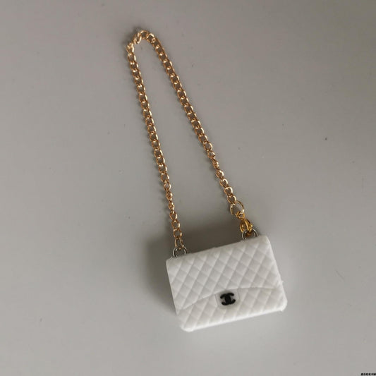 Mini Luxe Labubu Purse – White Edition