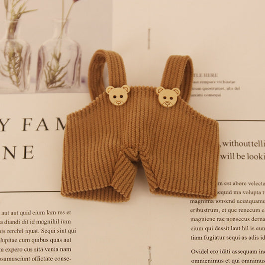 Teddy Bear Overalls – Mocha Brown Corduroy Edition